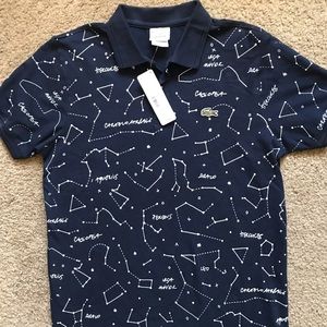 Lacoste NWT Mens T-shirt Navy Blue XL